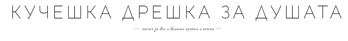 КУЧЕШКА ДРЕШКА ЗА ДУШАТА